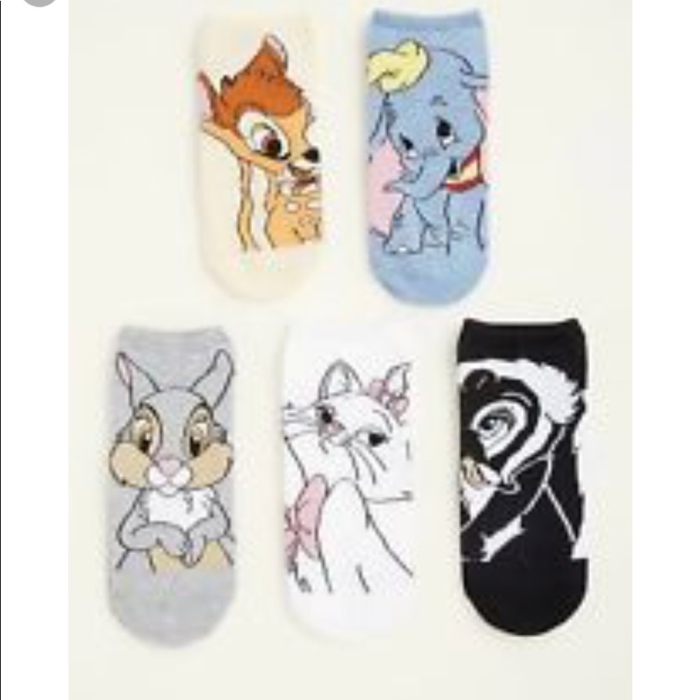 Disney socks no show 5 pairs Set 7 8 9 10 11 12 13 - Picture 2 of 8